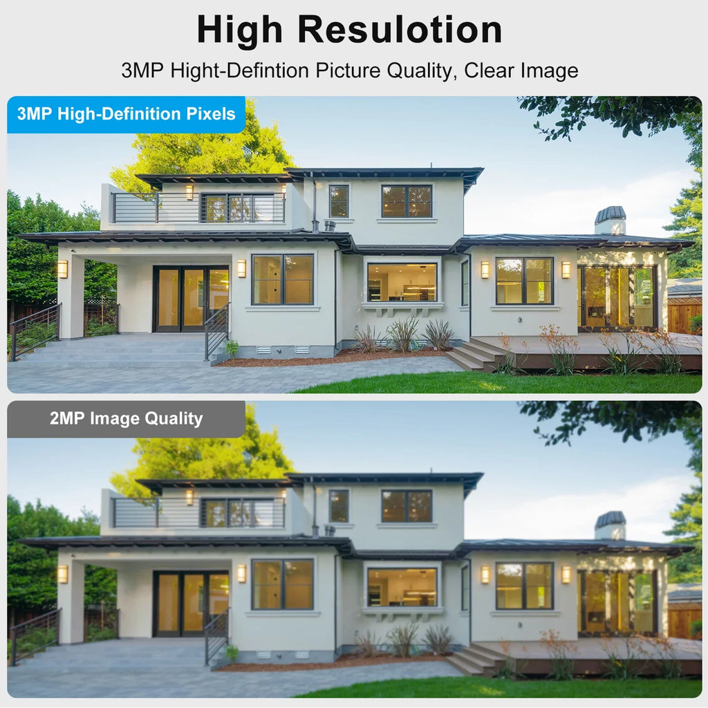 3MP Wireless Security Wifi Camera Outdoor Solar Battery Camera PIR Spotlight Security Solar Camera Security Protection