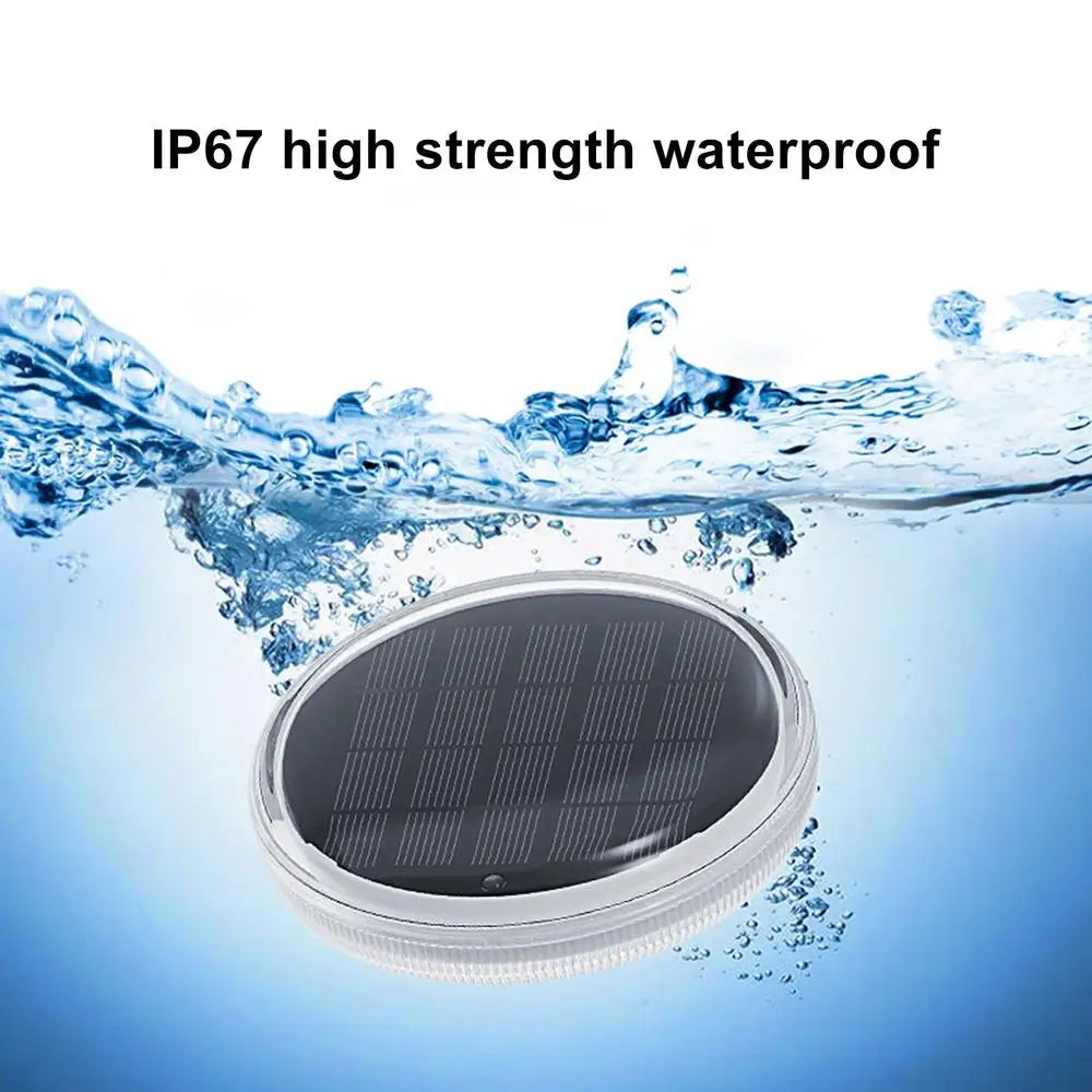 Pool Floating Lights Solar Powered Pool Lights IP68 Waterproof Colorful 9 Lighting Changing Lamp With 3 Timing Mode Decoration