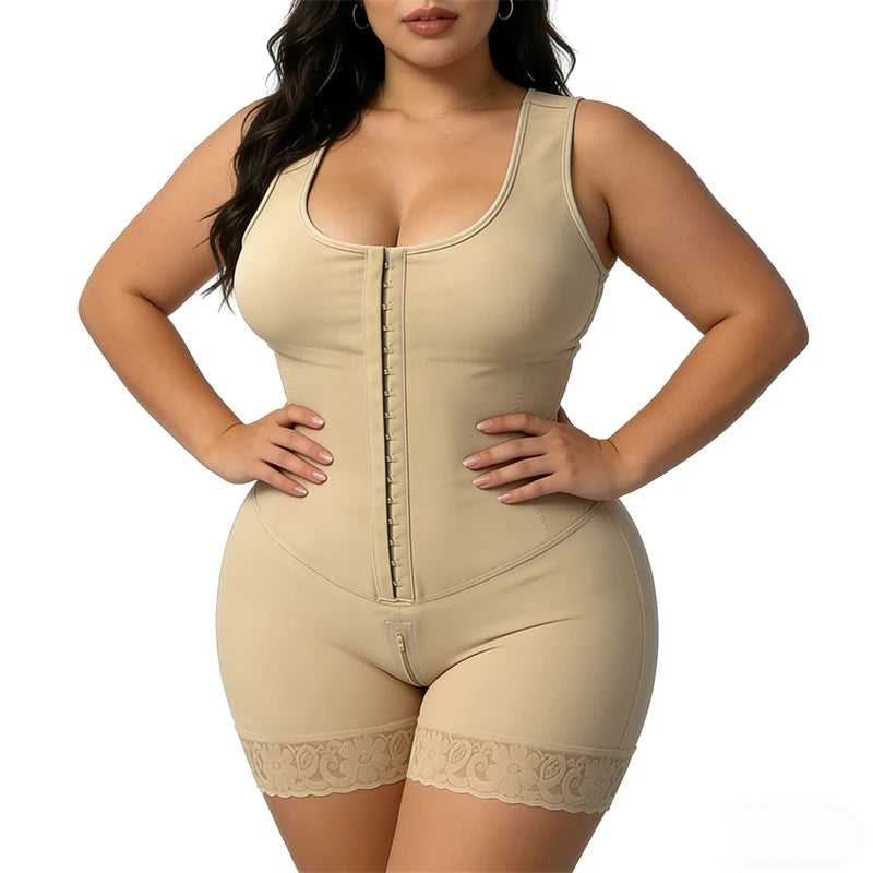 Faja Bodysuit Corset Top Bustier Slimming Shapewear Women Underwear Body Shaper Original Colombian Girdles Modeling Postpartum