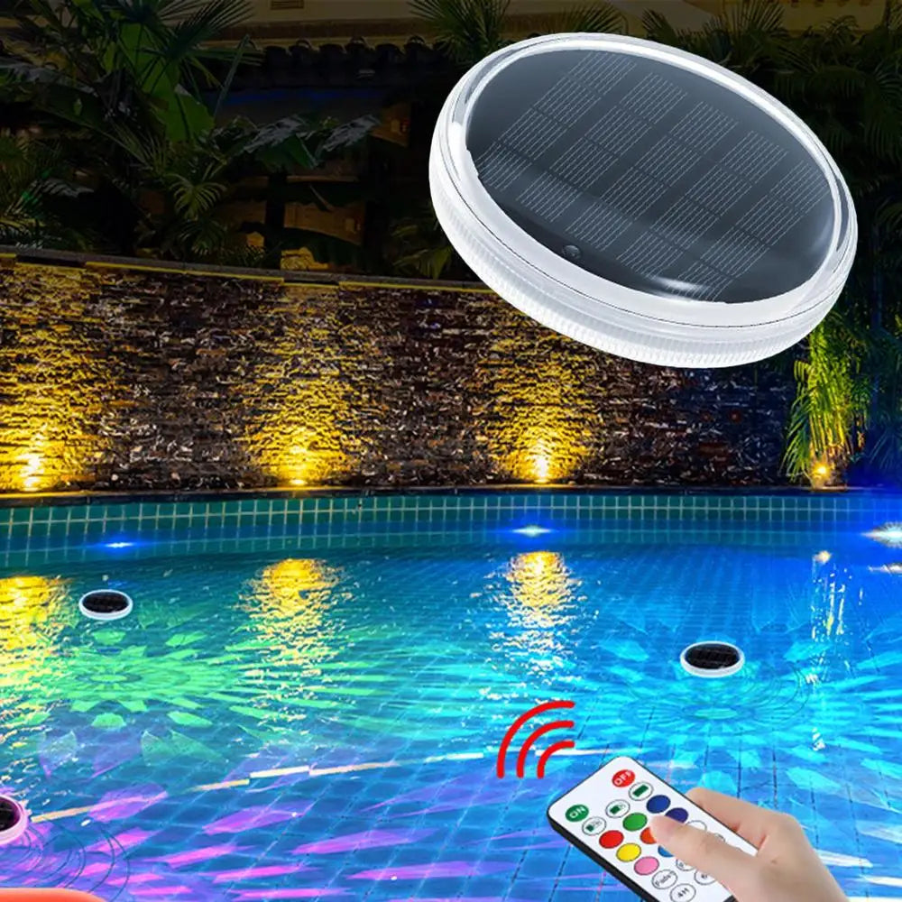 Pool Floating Lights Solar Powered Pool Lights IP68 Waterproof Colorful 9 Lighting Changing Lamp With 3 Timing Mode Decoration
