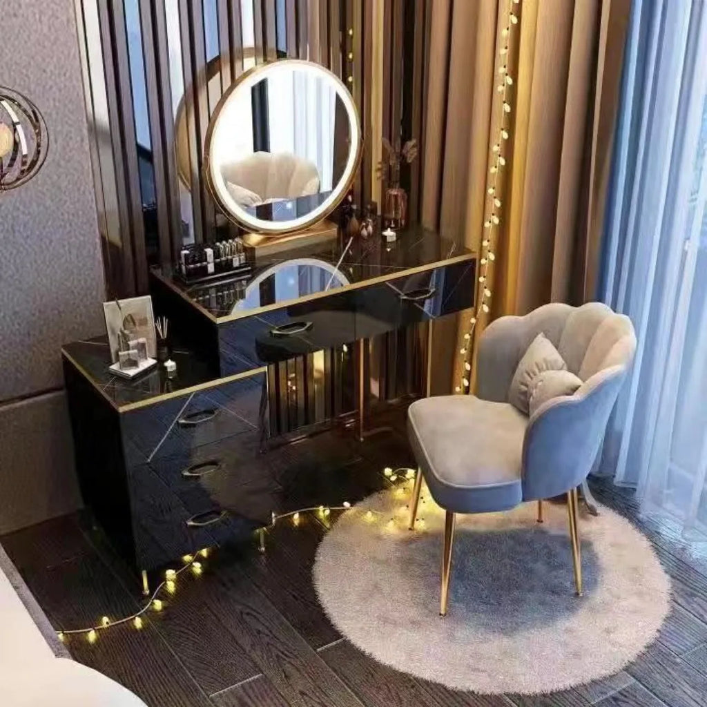 Light Luxury Dresser Simple Ins Style Bedroom Small Apartment Internet Celebrity Ins Dressing Table Multi-functional