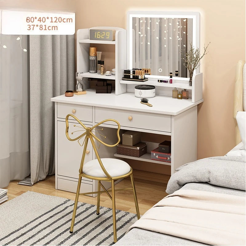 Makeup table bedroom with mirror storage integrated small apartment simple multi-functional e****mical Internet celebritydresser