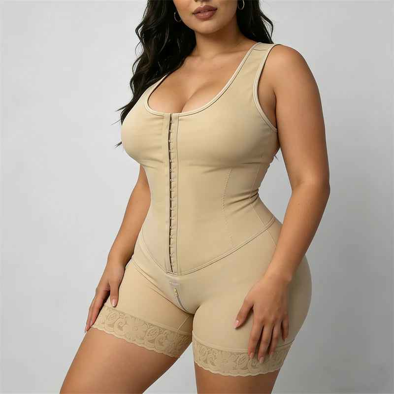 Faja Bodysuit Corset Top Bustier Slimming Shapewear Women Underwear Body Shaper Original Colombian Girdles Modeling Postpartum
