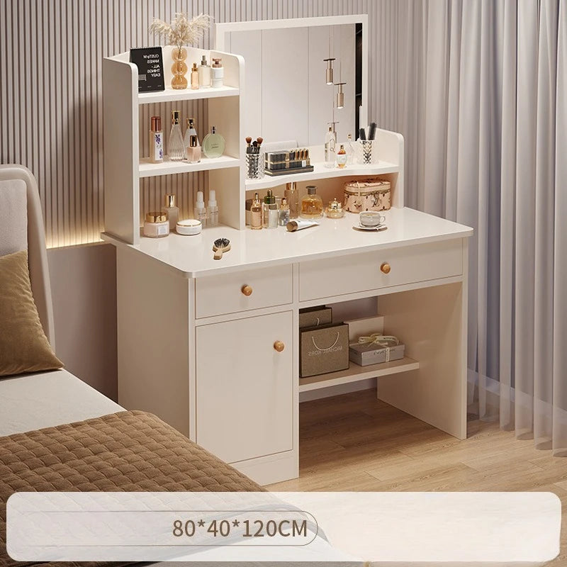 Makeup table bedroom with mirror storage integrated small apartment simple multi-functional e****mical Internet celebritydresser