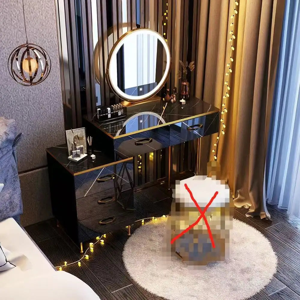 Light Luxury Dresser Simple Ins Style Bedroom Small Apartment Internet Celebrity Ins Dressing Table Multi-functional
