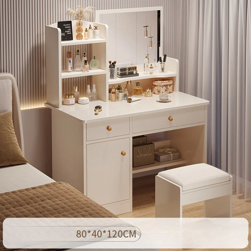 Makeup table bedroom with mirror storage integrated small apartment simple multi-functional e****mical Internet celebritydresser