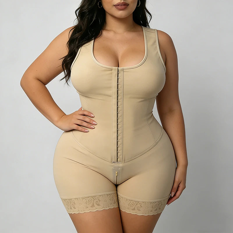Faja Bodysuit Corset Top Bustier Slimming Shapewear Women Underwear Body Shaper Original Colombian Girdles Modeling Postpartum