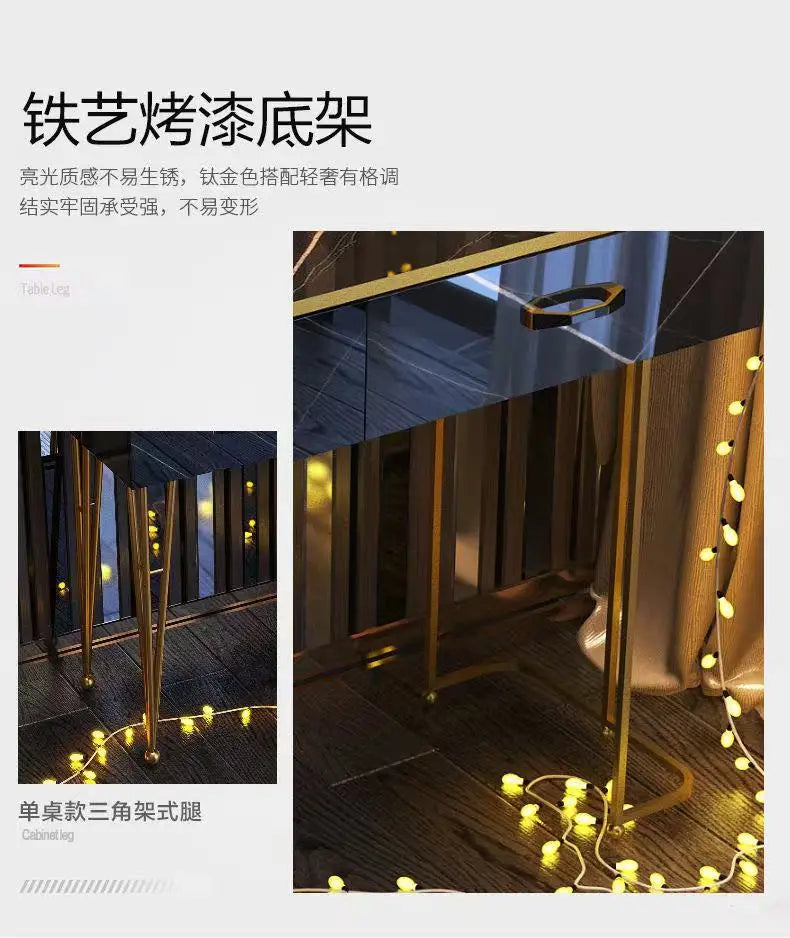 Light Luxury Dresser Simple Ins Style Bedroom Small Apartment Internet Celebrity Ins Dressing Table Multi-functional