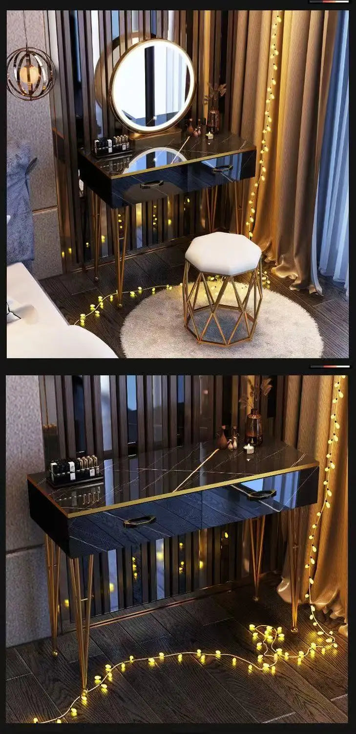 Light Luxury Dresser Simple Ins Style Bedroom Small Apartment Internet Celebrity Ins Dressing Table Multi-functional