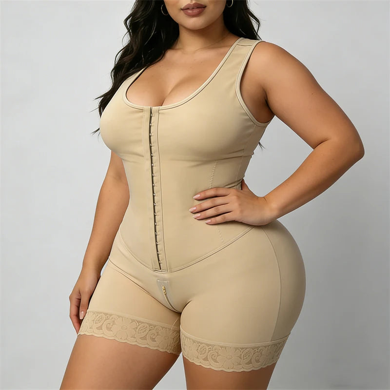Faja Bodysuit Corset Top Bustier Slimming Shapewear Women Underwear Body Shaper Original Colombian Girdles Modeling Postpartum
