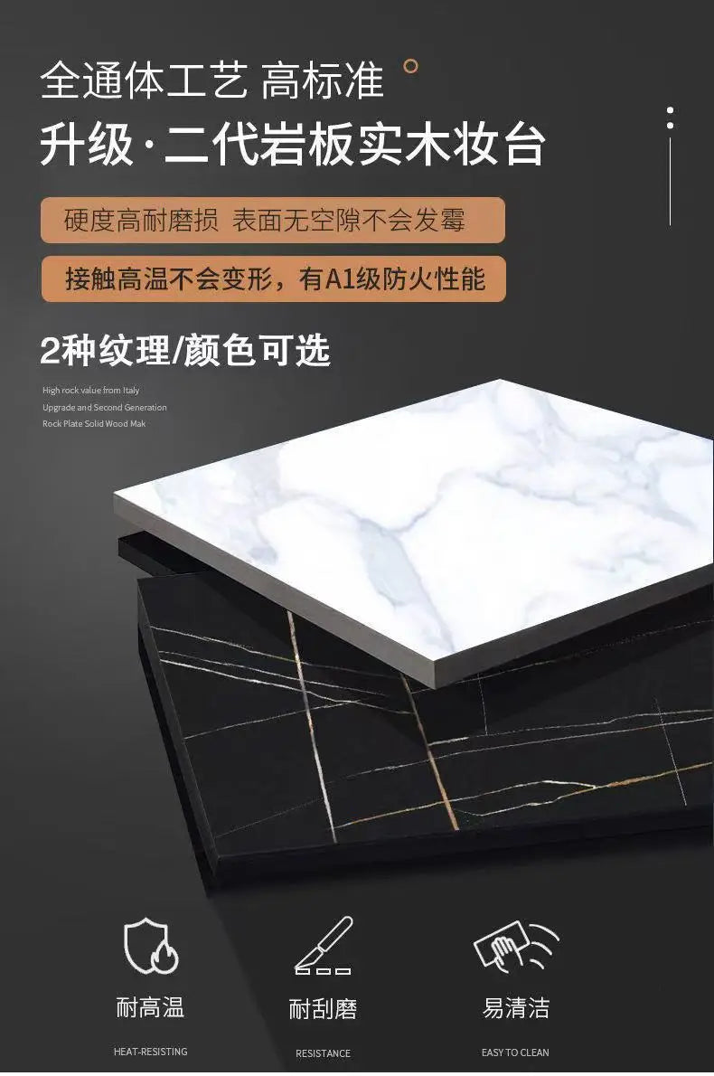 Light Luxury Dresser Simple Ins Style Bedroom Small Apartment Internet Celebrity Ins Dressing Table Multi-functional