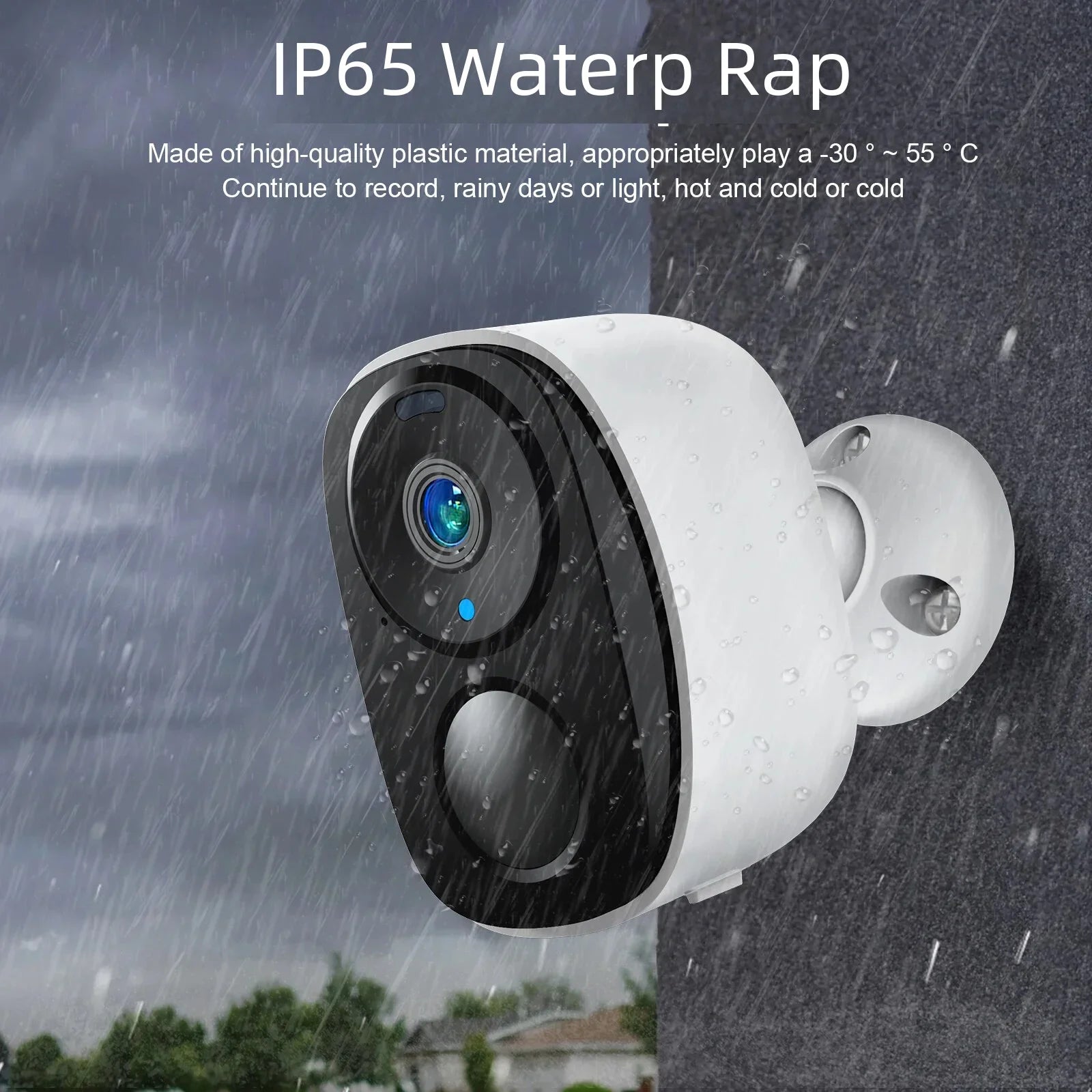 3MP Wireless Security Wifi Camera Outdoor Solar Battery Camera PIR Spotlight Security Solar Camera Security Protection